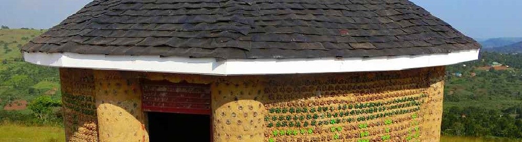 upcycled building Uganda